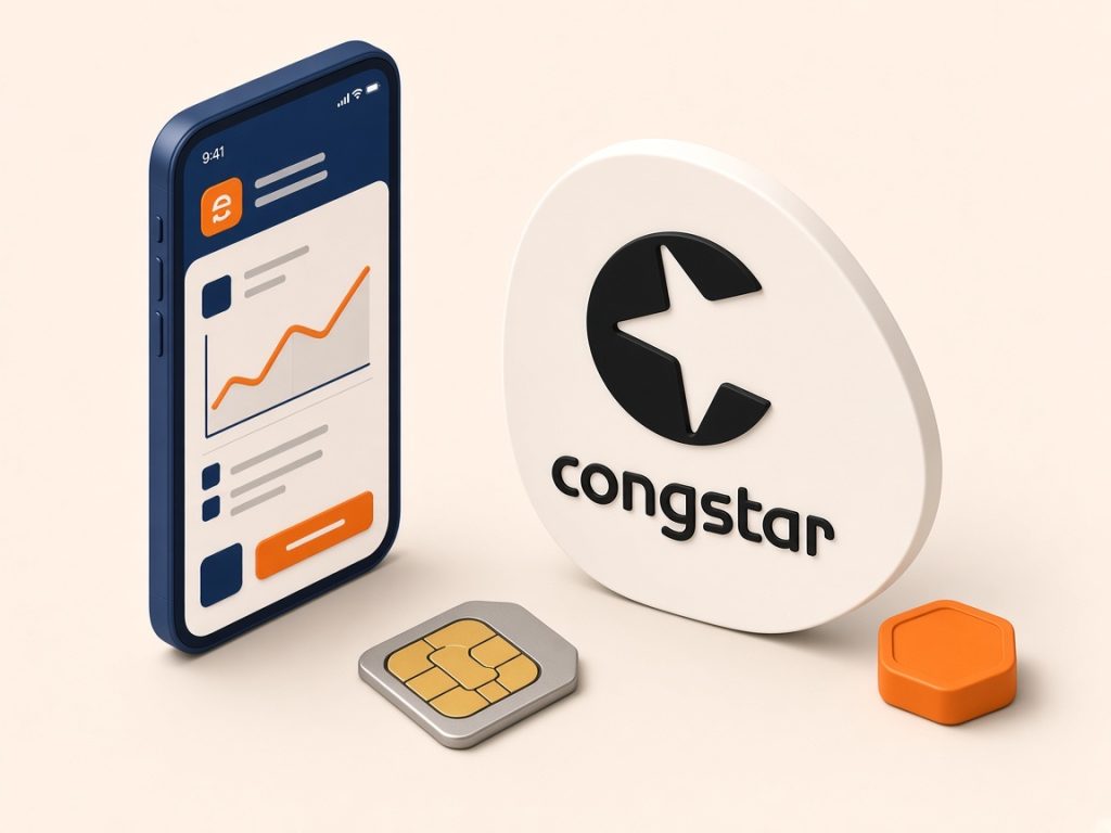 Congstar Tarife 2026: Telekom-Netz, 5G, Prepaid &Amp; Flex 11 Isometrische Szene Mit Smartphone Und Congstar-Logo Zu Aktionen Und Kosten