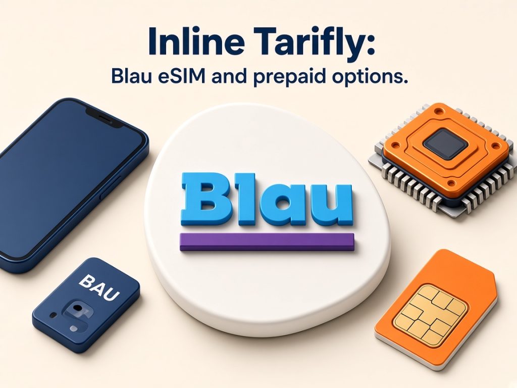 Blau Tarife 2026: O2-Netz, 5G, Flex, Esim &Amp; Prepaid 10 Isometrische Szene Mit Smartphone, Esim Und Blau-Logo Zu Flex Und Prepaid