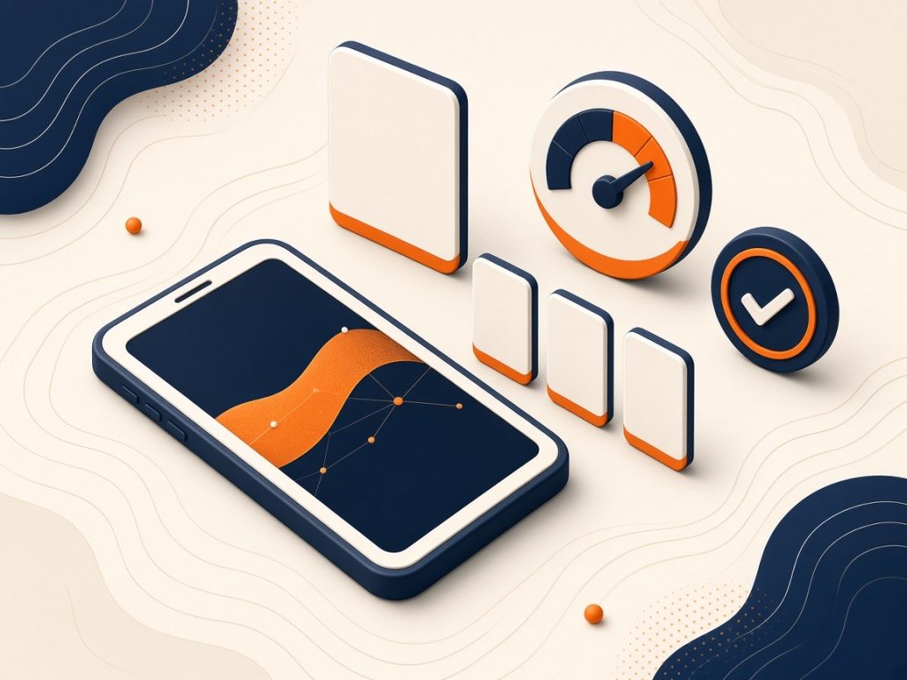 5G-Tarif Günstig Finden: 8 Praktische Tipps Für 2026 9 Isometrische Szene Mit Smartphone Und Tarif-Tokens Zum 5G-Vergleich