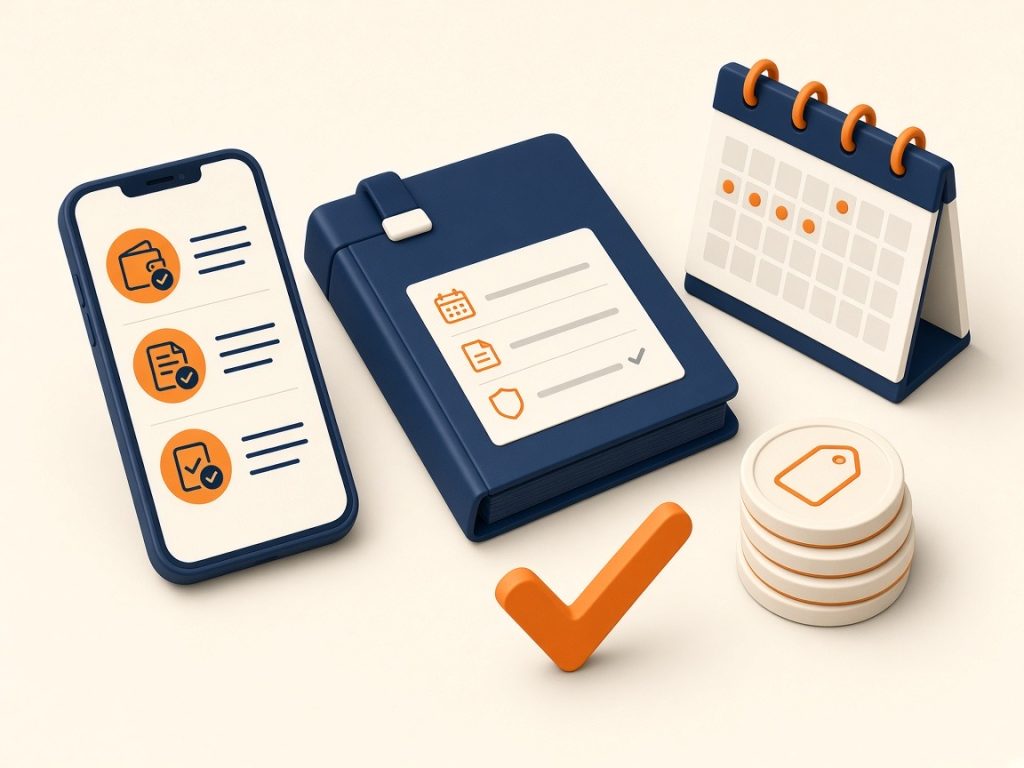 Ay Yildiz Tarife 2026: Prepaid Und Auslandstelefonie 11 Isometrische Szene Mit Smartphone, Kalender Und Vertragsmappe Zu Kosten Und Kündigung