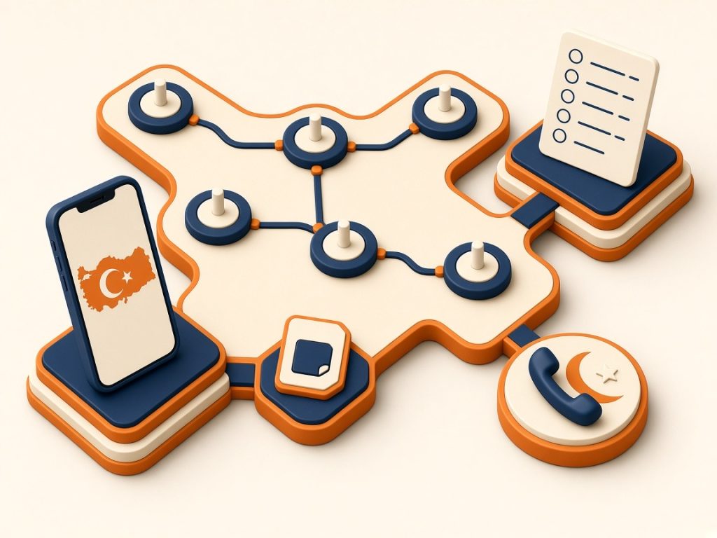 Ay Yildiz Tarife 2026: Prepaid Und Auslandstelefonie 10 Isometrische Szene Mit Smartphone Und Vergleichs-Tokens Für Ay-Yildiz-Tarife