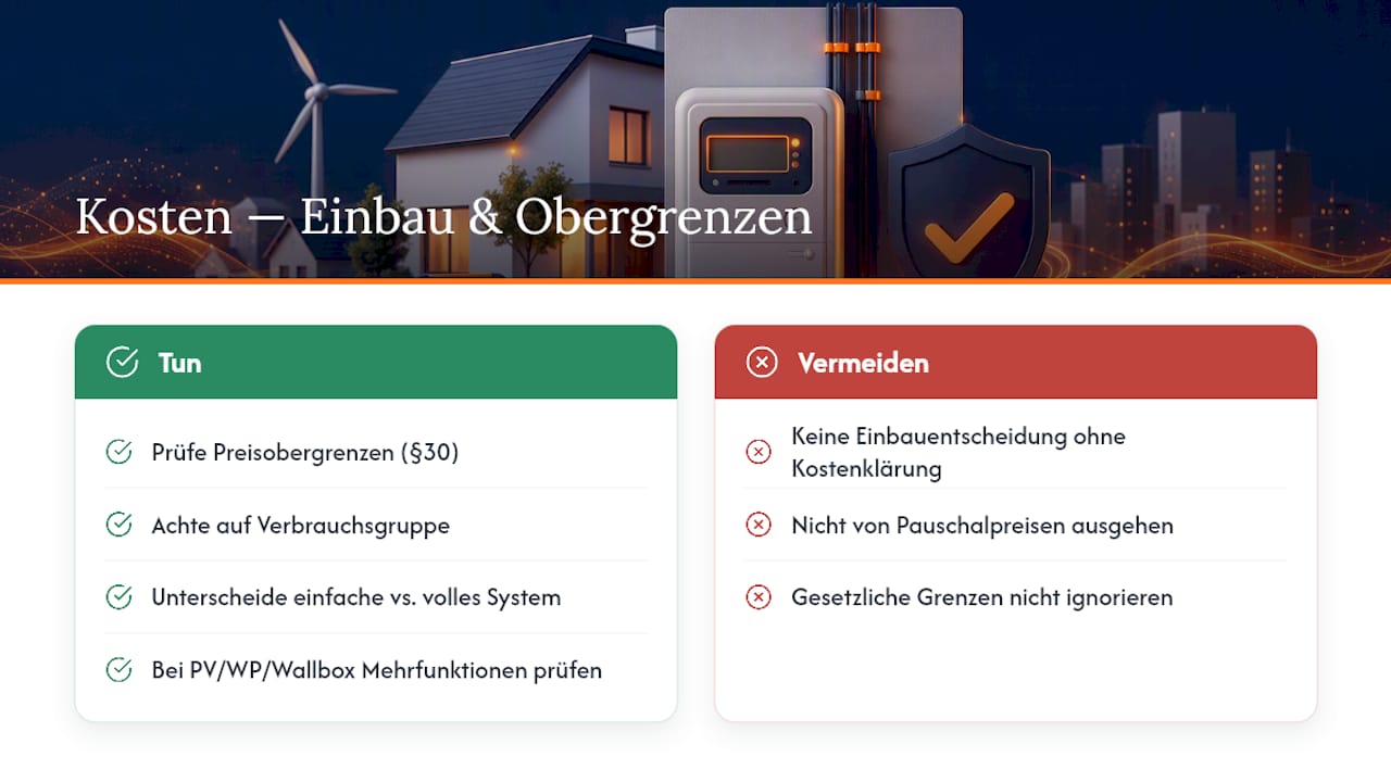 Smart Meter Vorteile: Was Der Intelligente Stromzähler Haushalten Wirklich Bringt 10 Kosten: Einbau, Entgelte Und Gesetzliche Obergrenzen — Overview Diagram