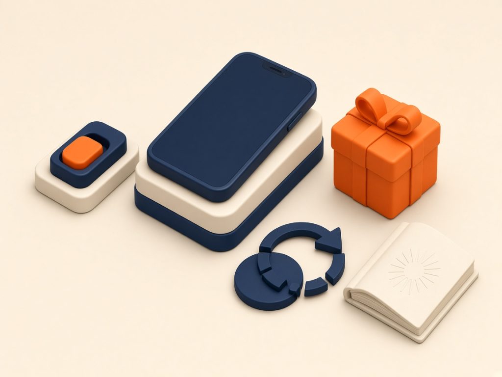Handytarif Ohne Datenautomatik 2026: Kostenkontrolle Statt Nachbuchung 10 Isometrische Szene: Smartphone Mit Ausgeschaltetem Automatik-Schalter Und Freiwilligem Datenpaket
