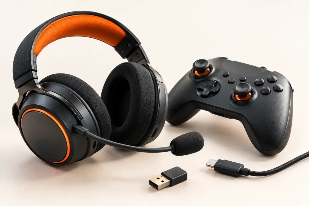 Headset Mit Handytarif: Gaming-Zubehör Und Mobilfunk Richtig Kombinieren 19 Gaming-Headset Und Controller Mit Mikrofon, Usb-Empfänger Und Usb-C-Kabel Für Den Technik-Check