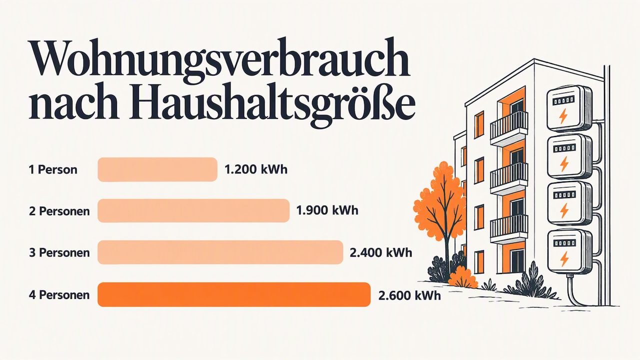Durchschnittlicher Stromverbrauch Im Haushalt: Diese Werte Gelten 2026 9 Konkrete Durchschnittswerte Nach Haushaltsgröße Und Wohnform — Overview Diagram