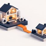 Stromkosten Senken Im Haushalt: Die Wirksamsten Hebel 1 Isometrische Ebenen Zeigen Den Sinkenden Stromverbrauch In Haushalten Auf