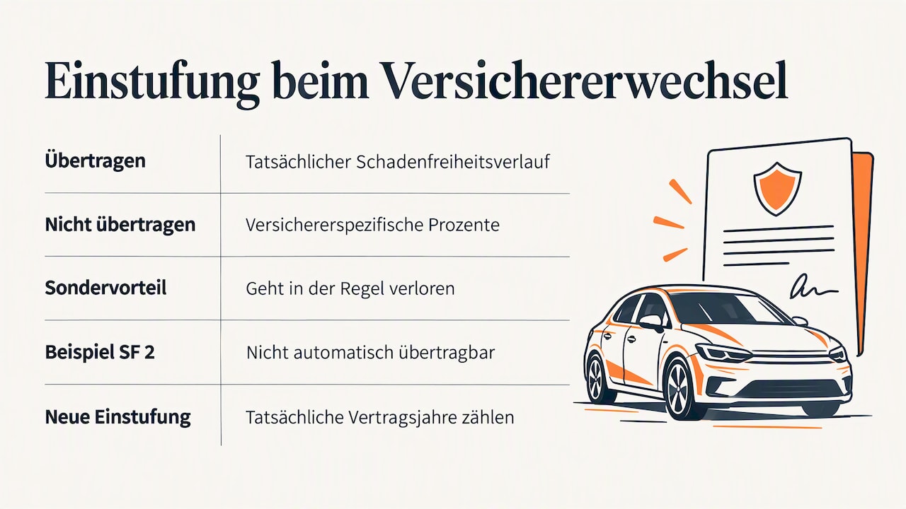 Übertragung Echter Schadenfreier Jahre Beim Versichererwechsel