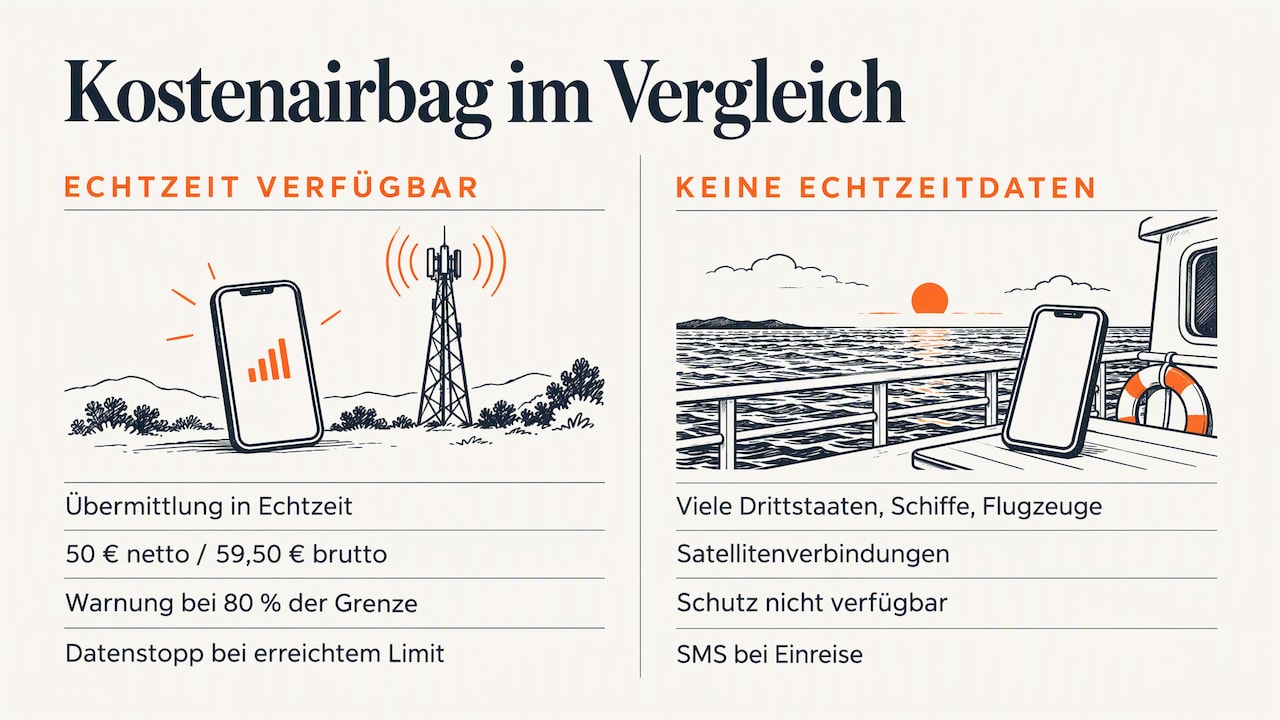 Roaming Außerhalb Der Eu: Kosten, Schutz Und Alternativen 2026 10 Der Kostenairbag: Schutz Mit Technischen Grenzen — Overview Diagram