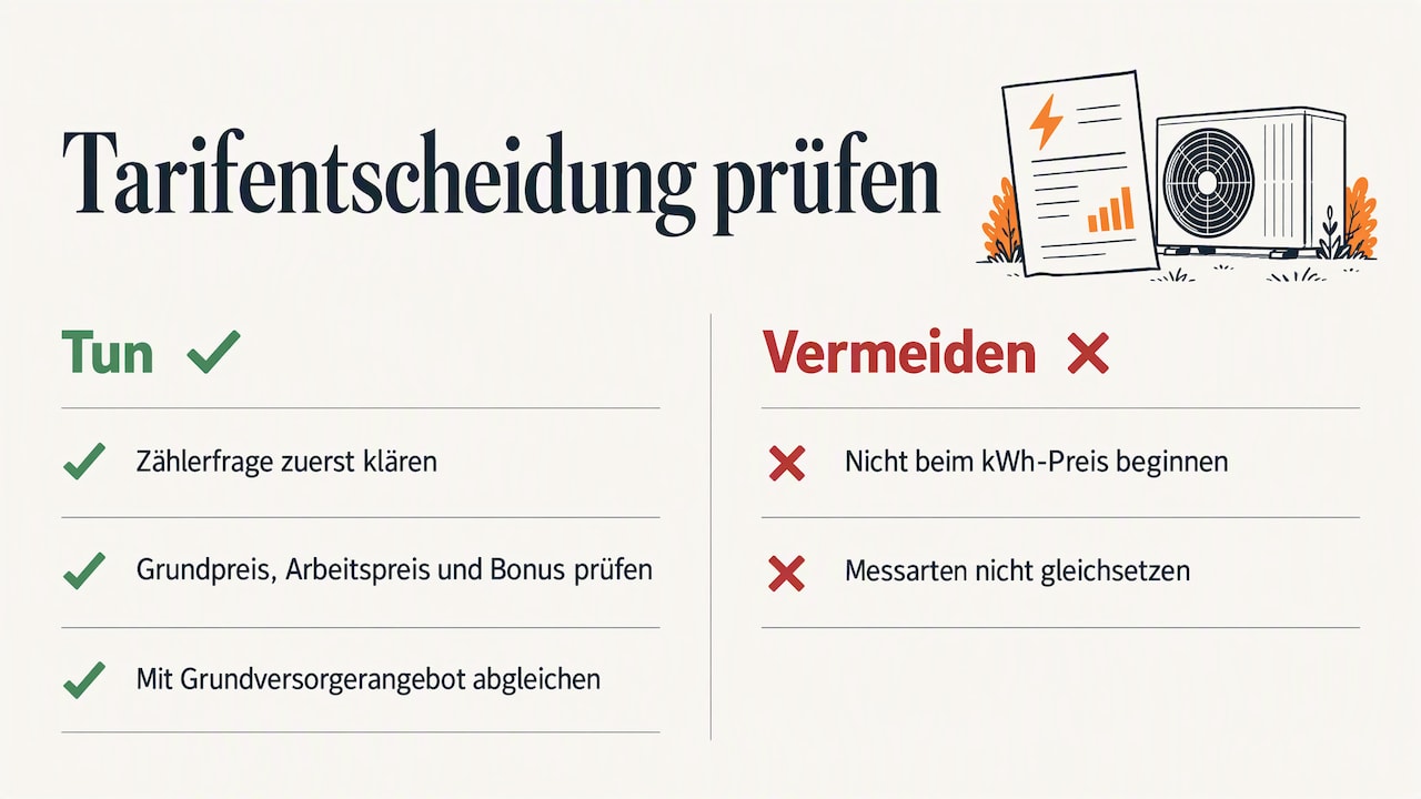 Wärmepumpenstrom-Tarif 2026: Anbieter, Zähler Und Module Im Vergleich 10 Unsere Einschätzung — Overview Diagram