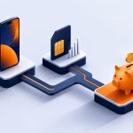 Smartphone Mit Vertrag: So Finden Sie Das Günstigste Bundle 7 Isometrische Darstellung Eines Smartphone-Tarifpakets Mit Sparschwein Auf Kühlem Studiohintergrund